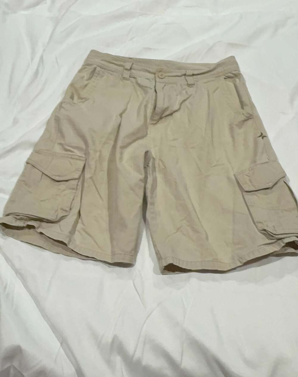 Hurley Men's Tan Khaki Cargo Shorts Size 32